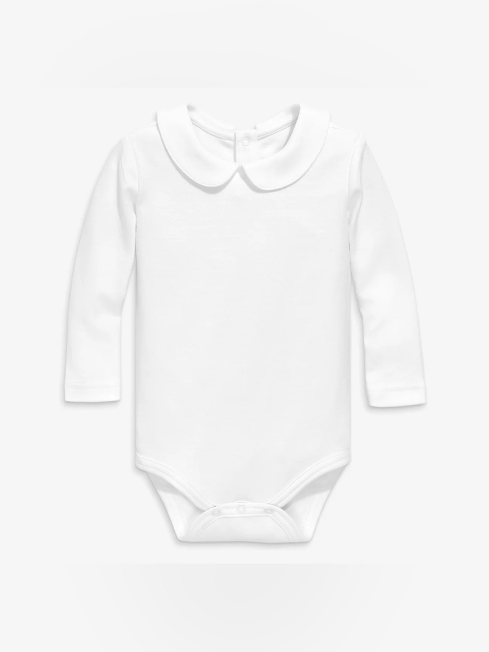 Primary, Organic Cotton Long Sleeve Peter Pan babysuit